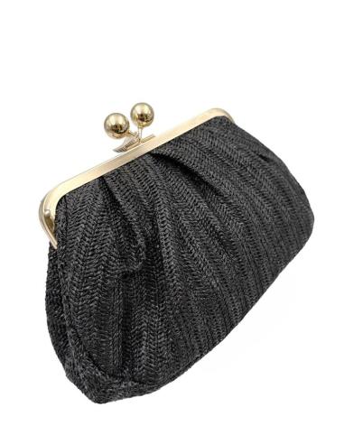 BOLSOS DE RAFIA NEGROS PARA INVITADAS DE BODAS | ACCESORIOS VERANO