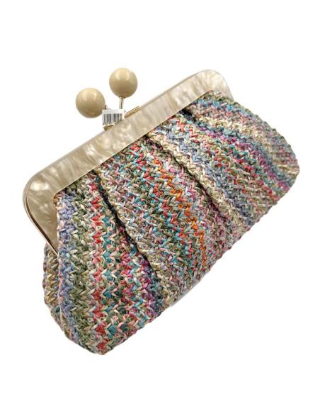 BOLSOS DE RAFIA EN MULTICOLOR PARA INVITADA | BODAS PRIMAVERA VERANO