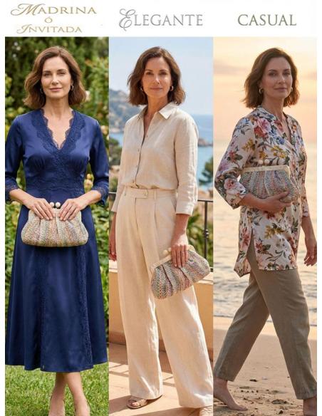 BOLSOS DE RAFIA EN MULTICOLOR PARA INVITADA | BODAS PRIMAVERA VERANO