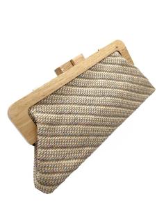 BOLSOS BODA GRAN CAPACIDAD BEIGE Y DETALLES COLOR | ESTILO RAFIA