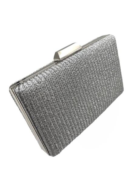 BOLSOS DE FIESTA PLATEADOS CLUTCH MODA INVITADAS | COLECCION RAFIA BODAS
