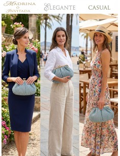 BOLSOS RAFIA AZULES CLARO PARA INVITADAS DE BODAS | ACCESORIOS VERANO 2