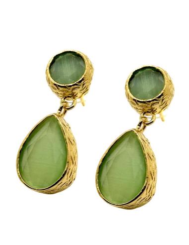 PENDIENTES DE PIEDRA PEQUEÑOS PARA MUJER | MADRINA E INVITADA BODA