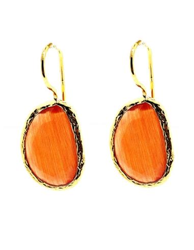 PENDIENTES MUJER PEQUEÑOS DE PIEDRA DE COLOR | LOOK CASUAL