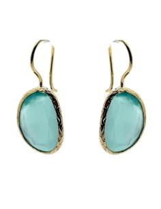 PENDIENTES MUJER PEQUEÑOS DE PIEDRA DE COLOR | LOOK CASUAL 2