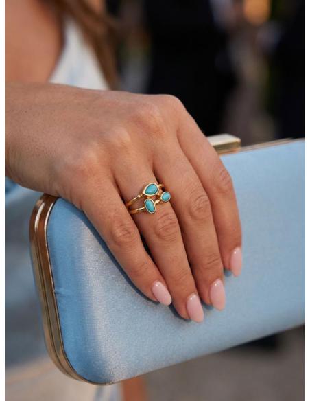 ANILLOS DE MUJER CON PEDRERIA ELEGANTE | BODA Y BAUTIZO