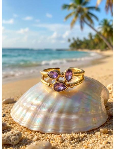 ANILLOS DE MUJER CON PEDRERIA ELEGANTE | BODA Y BAUTIZO