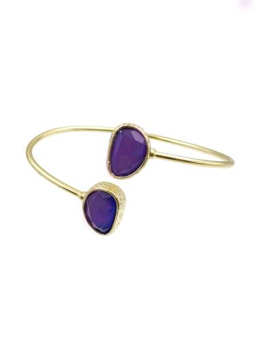 PULSERAS FINAS PARA MUJER DOBLE PIEDRA Y BAÑO ORO | BODA Y EVENTO