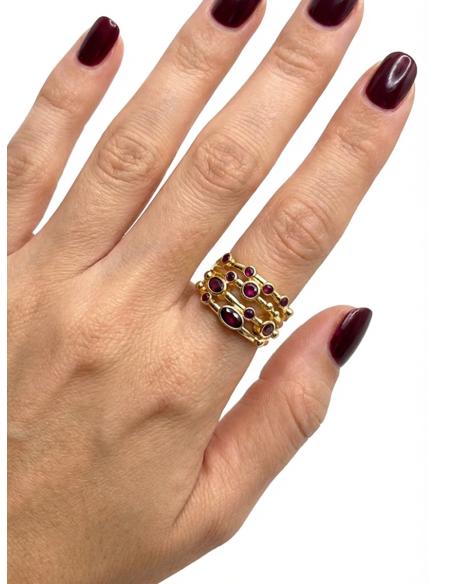 ANILLOS FUCSIAS GRANDES ESPECIAL MADRINAS E INVITADAS DE BODA