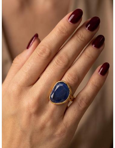ANILLOS PIEDRA PARA MUJER ESPECIAL BODA Y EVENTO | BAÑO DE ORO