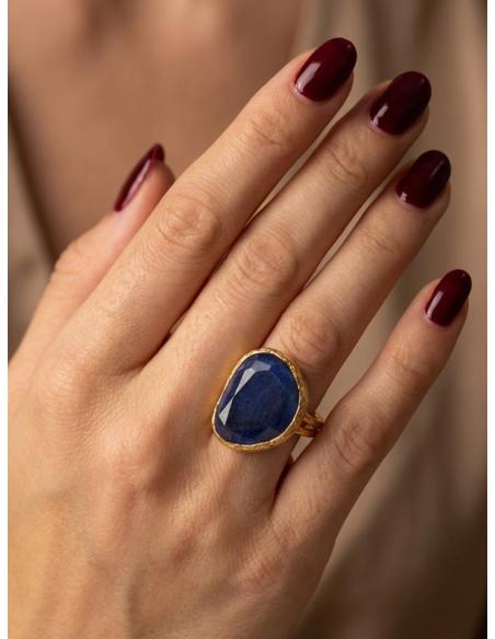 ANILLOS PIEDRA PARA MUJER ESPECIAL BODA Y EVENTO | BAÑO DE ORO