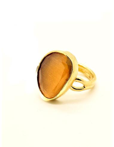 ANILLOS PIEDRA PARA MUJER ESPECIAL BODA Y EVENTO | BAÑO DE ORO