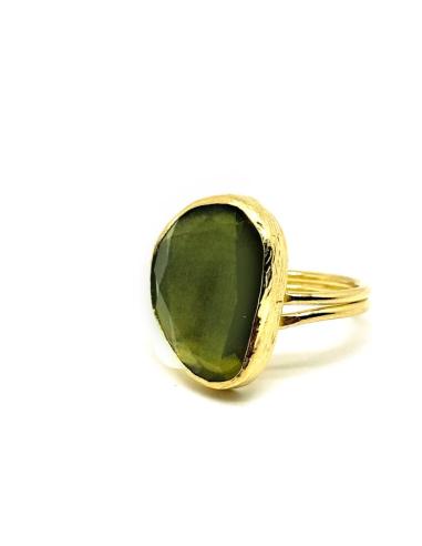 ANILLOS PIEDRA PARA MUJER ESPECIAL BODA Y EVENTO | BAÑO DE ORO