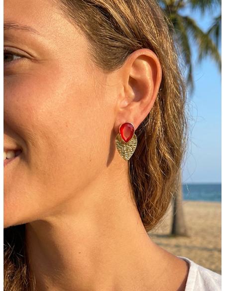 PENDIENTES PEQUEÑOS FORMA DE PICA | ELGANCIA SUBLIME