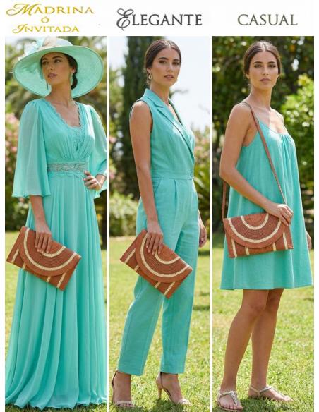 BOLSOS NARANJAS ESTILO RAFIA CON RIBETE BEIGE | CARTERAS VERANO