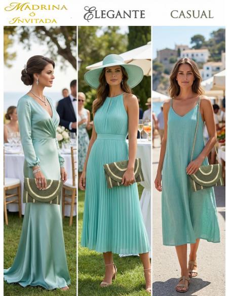 BOLSOS VERDES TONO SECO CON RIBETE ESTILO RAFIA | CARTERAS VERANO