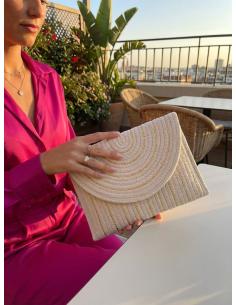 CARTERAS MUJER BLANCAS ROTO CON DORADO | BOLSOS BODA VERANO 2