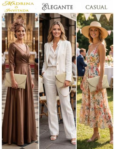 CARTERAS BEIGE VERANIEGAS PARA INVITADAS BODA | BOLSOS RAFIA