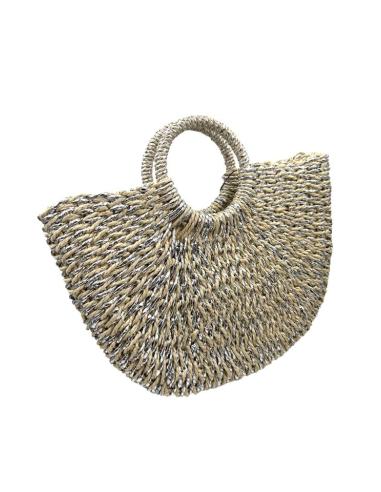 CAPAZOS BEIGE NATURAL Y PLATEADO BOLSOS DE VERANO | PLAYA Y CIUDAD