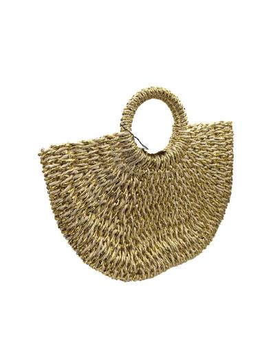 CAPAZOS BEIGE NATURAL Y DORADO BOLSOS DE VERANO | PLAYA Y CIUDAD