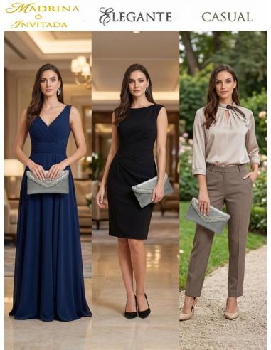 BOLSOS INVITADA PLATEADOS CARTERA RAFIA PEQUEÑA | MADRINAS BODA