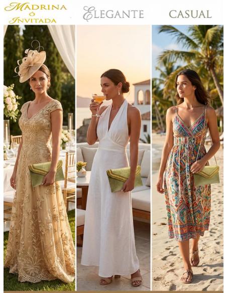BOLSOS INVITADA DORADOS CARTERA RAFIA PEQUEÑA | MADRINAS BODA