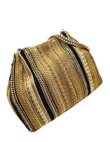 BOLSOS DE ASA CORTA DORADOS Y NEGROS PARA INVITADA | MADRINA BODAS