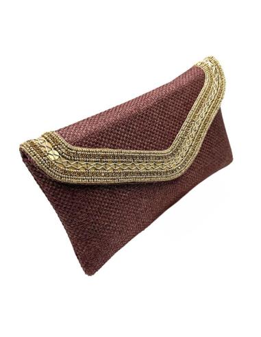 BOLSOS BODA GRANATES CARTERA SOBRE CON RIBETE | MADRINA,INVITADA
