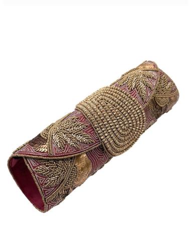 BOLSOS GRANATES PARA BODAS BAGUETTE ELEGANTE | INVITADA,MADRINA
