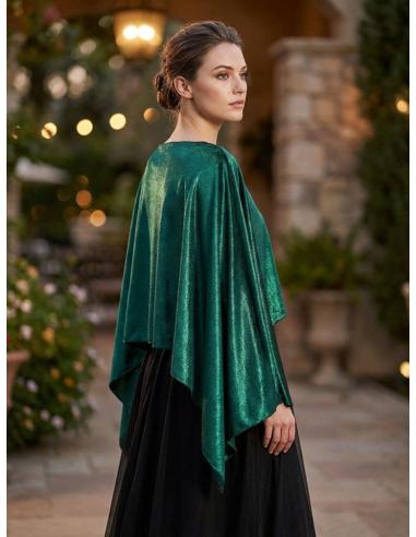 CAPAS TERCIOPELO PARA INVITADAS VERDE PATO | MADRINA BODA