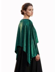 CAPAS TERCIOPELO PARA INVITADAS VERDE PATO | MADRINA BODA 2