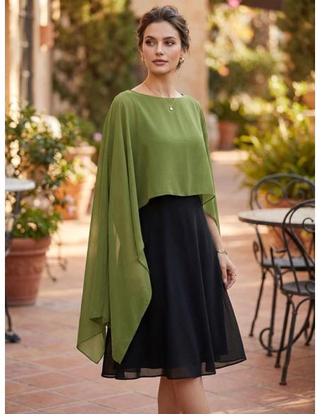 CAPAS PARA INVITADA DE BODA Y BAUTIZO VERDE OLIVA | MADRINA
