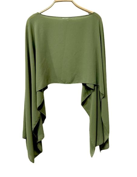 CAPAS PARA INVITADA DE BODA Y BAUTIZO VERDE OLIVA | MADRINA