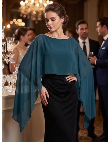 CAPAS PARA INVITADA DE BODA EN VERDE PETROLEO | MADRINA