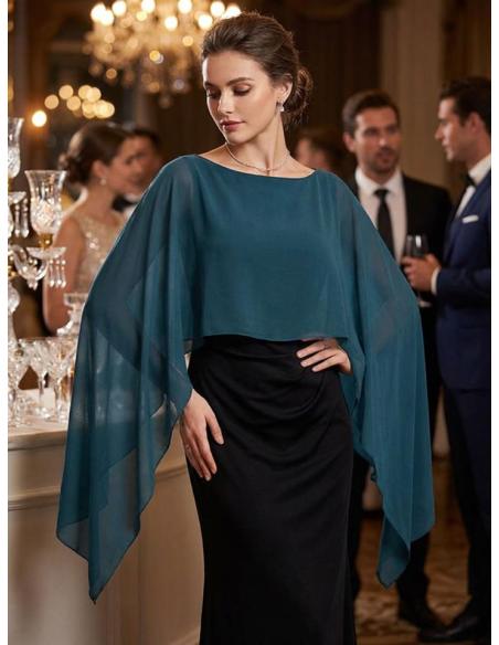 CAPAS PARA INVITADA DE BODA EN VERDE PETROLEO | MADRINA