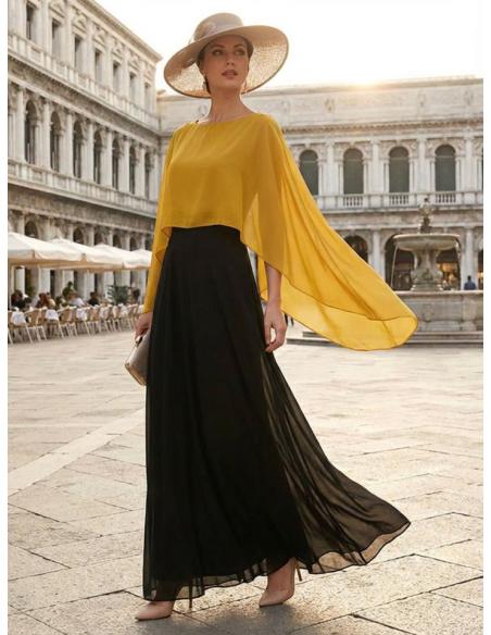 CAPAS PARA INVITADAS DE BODAS EN MOSTAZA | MADRINA