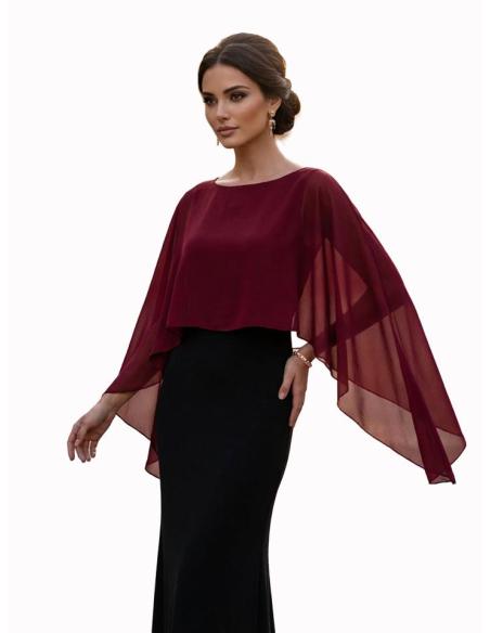 CAPAS PARA INVITADAS DE BODAS EN GRANATE | MADRINA