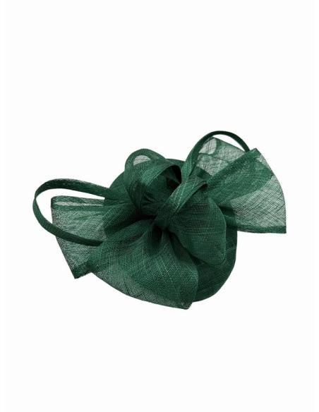 TOCADOS BODA VERDES SOFISTICADO CASQUETE INVITADA | MADRINA