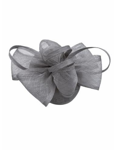 TOCADOS BODA GRISES SOFISTICADO CASQUETE INVITADA | MADRINA