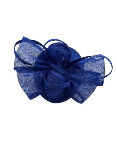 TOCADO BODA AZULON SOFISTICADO CASQUETE INVITADA | MADRINA