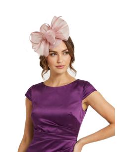 TOCADOS BODA ROSAS SOFISTICADO CASQUETE | INVITADA MADRINA