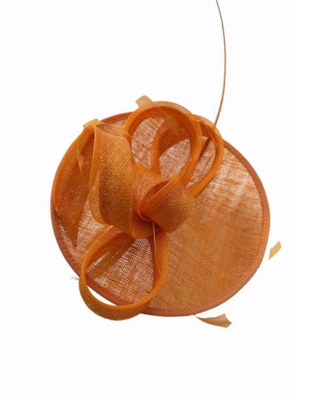 TOCADOS DE MADRINA E INVITADA DE BODAS EN NARANJA | HECHO A MANO