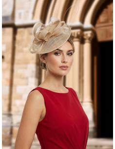 TOCADOS DE MADRINA E INVITADA PARA BODAS EN BEIGE | HECHO A MANO