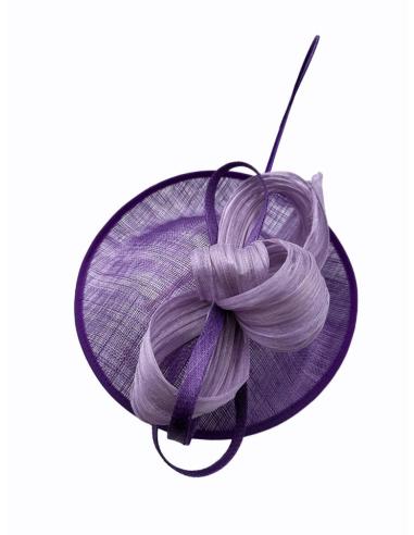 TOCADOS BODA MORADOS Y LILAS ELEGANTE LAZADA | MADRINA E INVITADA