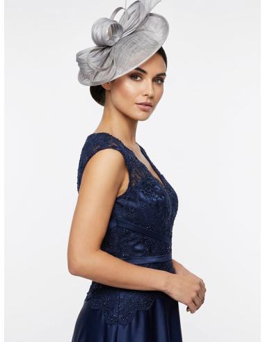 TOCADOS BODA GRISES CON ELEGANTE...
