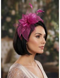 DIADEMAS DE INVITADAS Y MADRINAS TOCADO BUGAMBILIA | BODA Y BAUTIZO