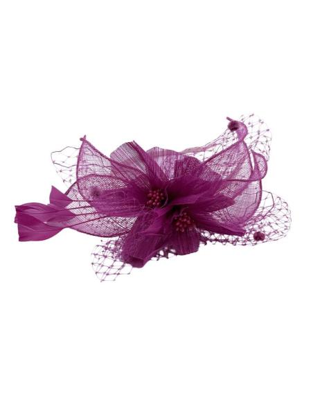 DIADEMAS DE INVITADAS Y MADRINAS TOCADO BUGAMBILIA | BODA Y BAUTIZO