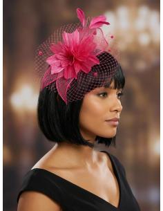 DIADEMAS DE INVITADAS Y MADRINAS TOCADOS FUCSIAS | BODA Y BAUTIZO