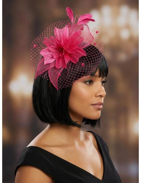 DIADEMAS DE INVITADAS Y MADRINAS TOCADOS FUCSIAS | BODA Y BAUTIZO