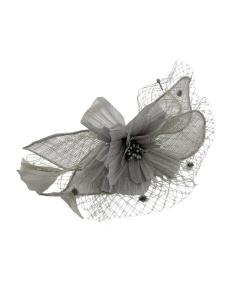 DIADEMAS DE INVITADAS Y MADRINAS TOCADOS GRISES | BODA Y BAUTIZO 2